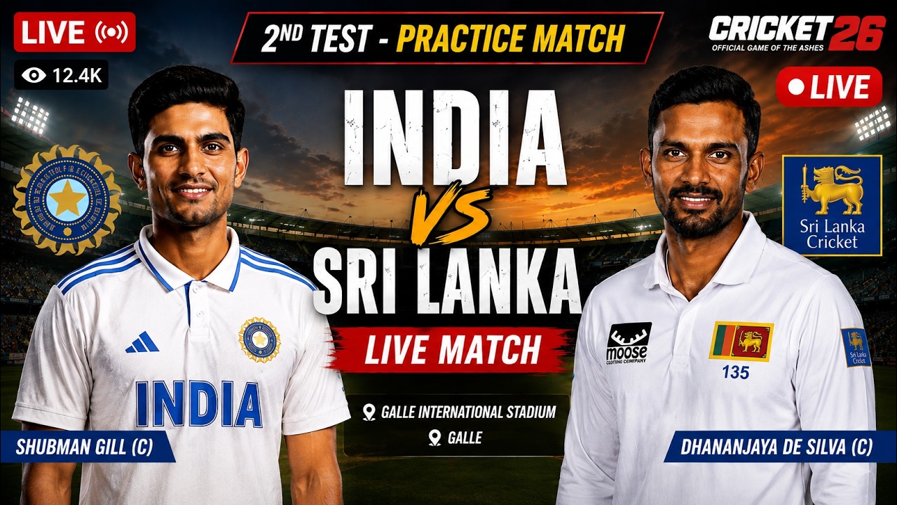 IND vs SL LIVE 🔴 2nd TEST | INDIA vs SRI LANKA LIVE MATCH | Practice Match | #shorts