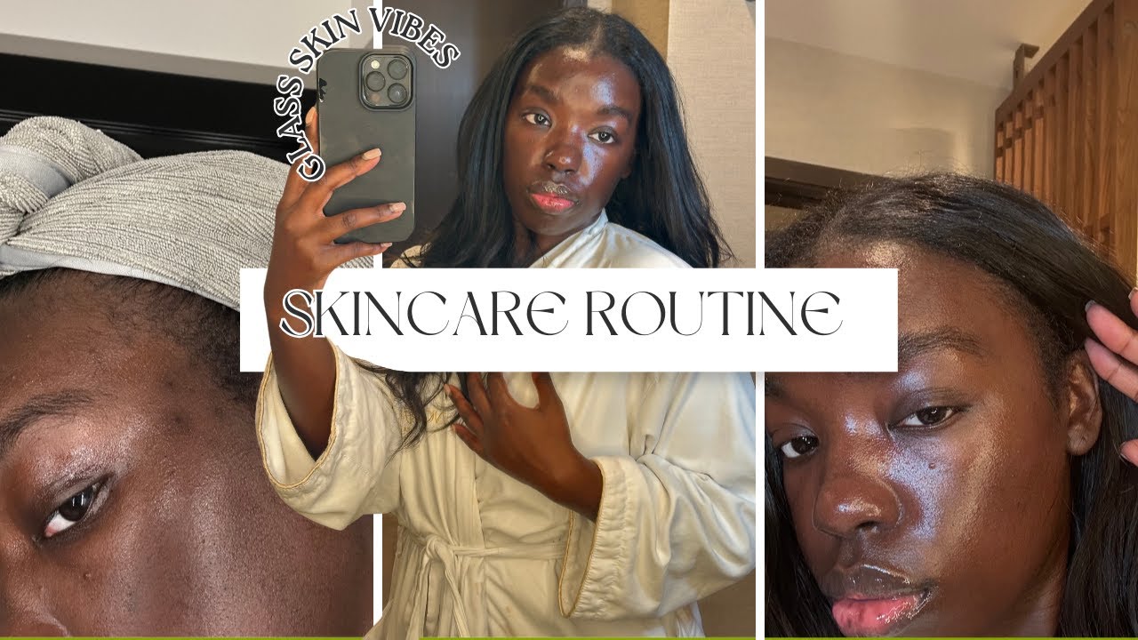 MY GLASS SKIN SKINCARE ROUTINE: featuring both high end and drug store favorites || Vlogmas day 4