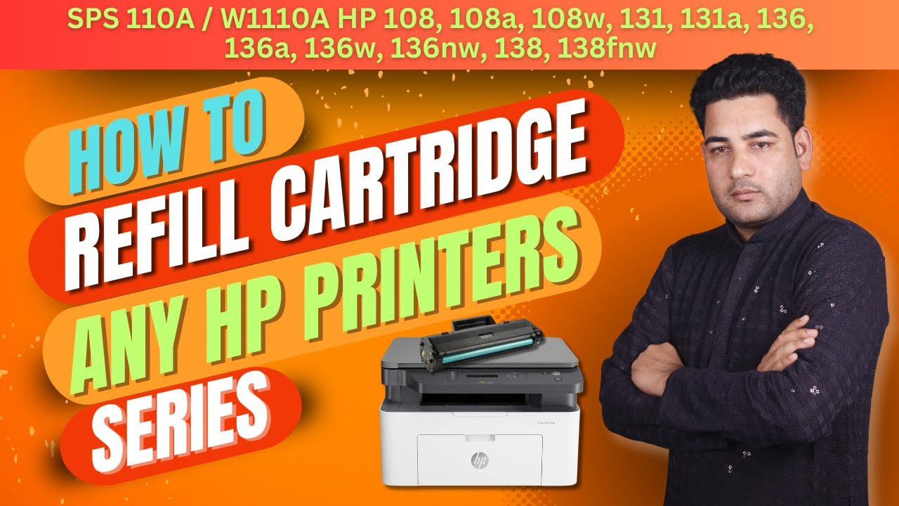 How to refill toner cartridge to Hp Laser Printers 🖨