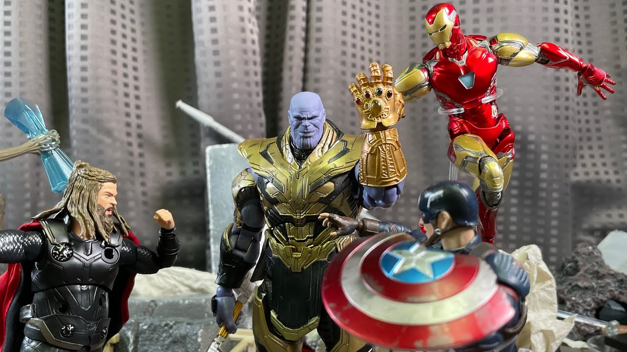 stop motion avengers endgame final battle