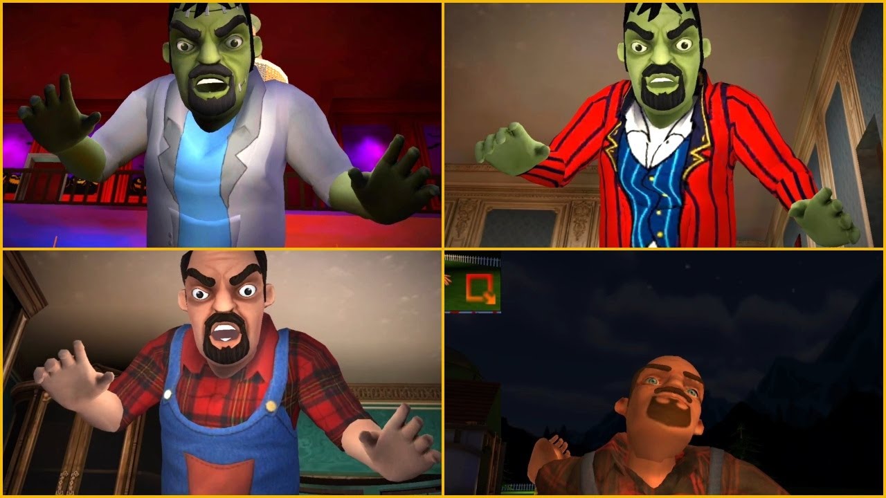 Scary Stranger 3D Evolution of the Neighbor Old Vs New