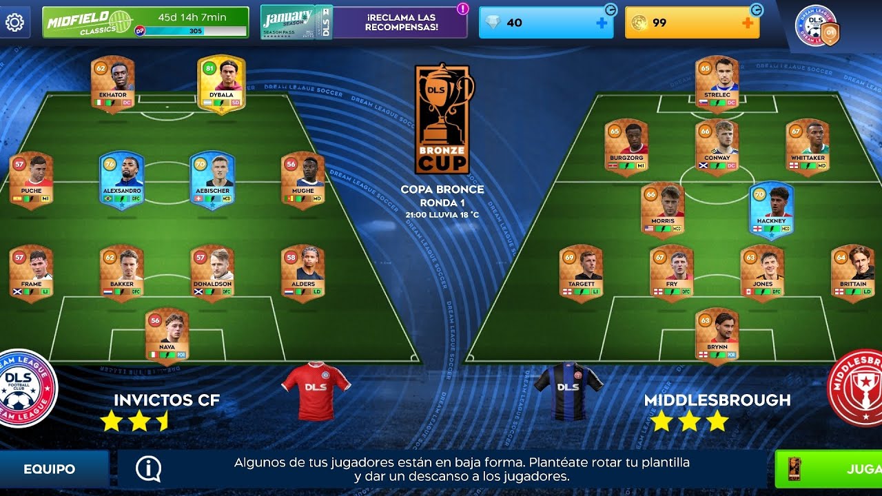 “Invictus CF | 3 Matches Played – Academic Division & Bronze Cup | Dream League Soccer”