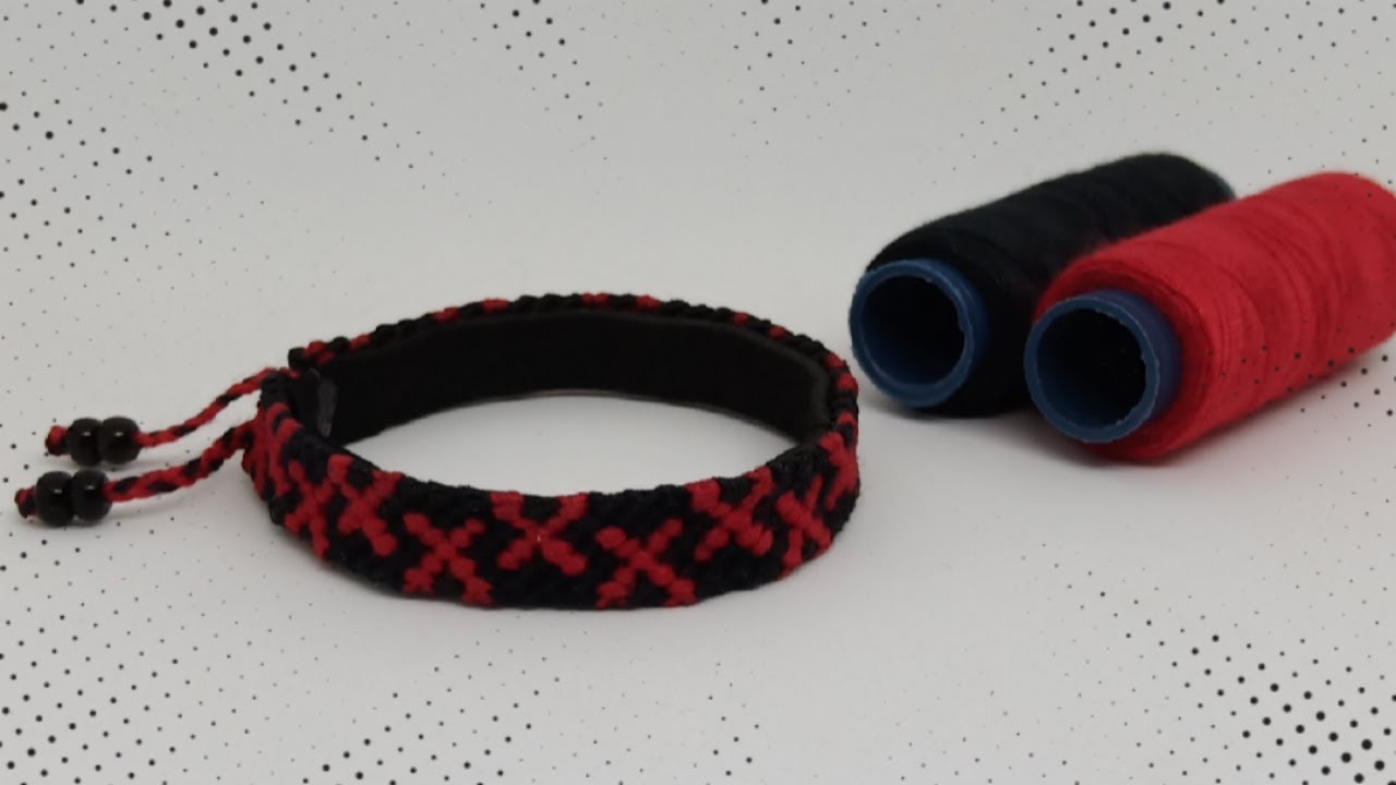 CARA MEMBUAT GELANG DARI BENANG JAHIT #24