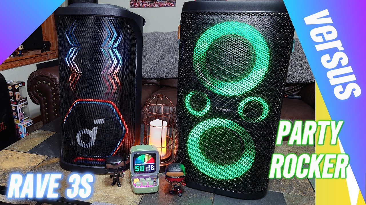 Soundcore Rave 3S  (Signature EQ) vs Hisense Party Rocker One (Bass Boost)🔋 Battery Powered Speakers