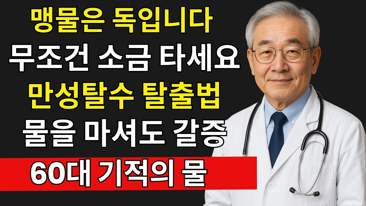절대 맹물만 마시지 마세요! 마셔도 마셔도 갈증 안 풀리는 충격적인 이유 | 시니어 건강
