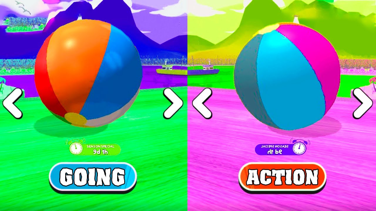 Going Balls vs Action Balls - Which☀️Beach Ball Will Pass 4 Levels First? Race-363