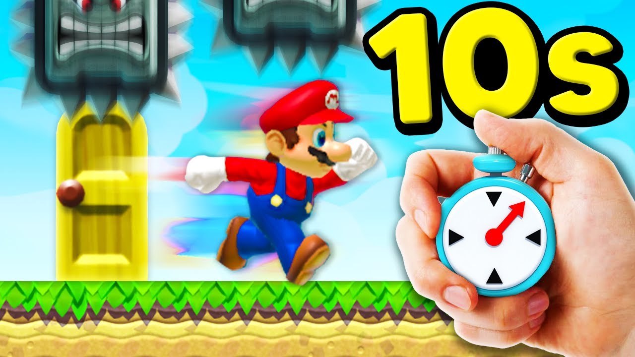 Man hat nur 10 SEKUNDEN in diesem TROLL-LEVEL! (Mario Maker 2)