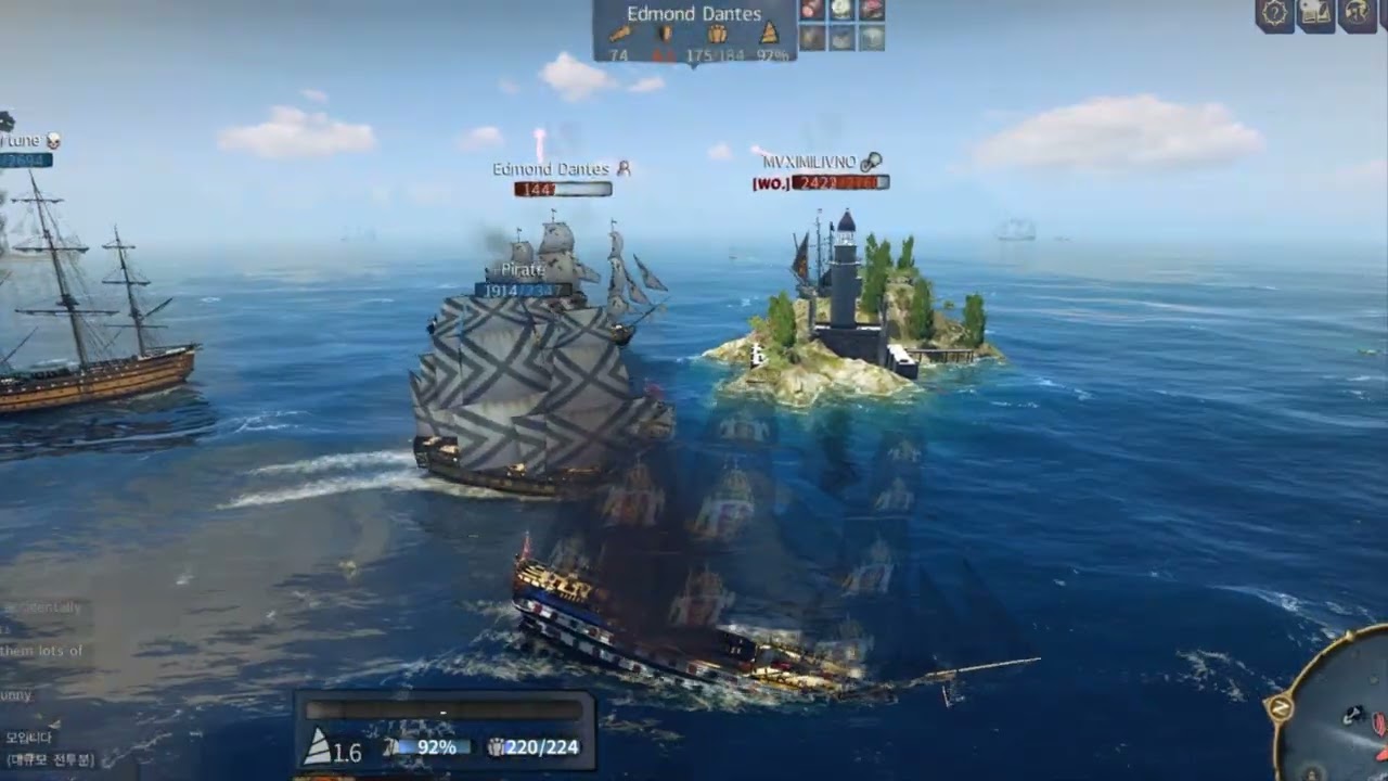 World of sea battle(WOSB) 해적 적응기 (악셀 토르센, 세인트 파벨, 12사도, 파이어스톰)