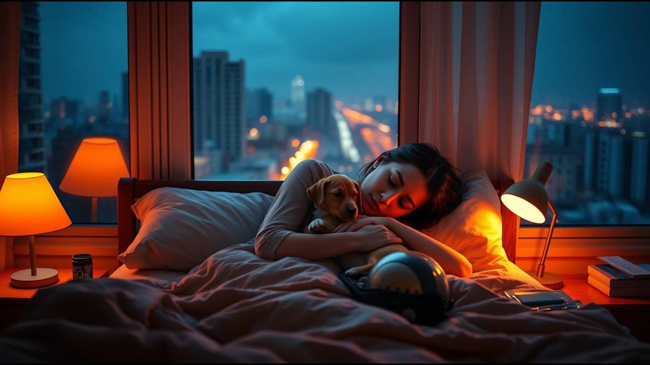 Night Rain & Gentle Piano 🎹 ASMR for Deep Sleep, Anxiety Relief & Insomnia