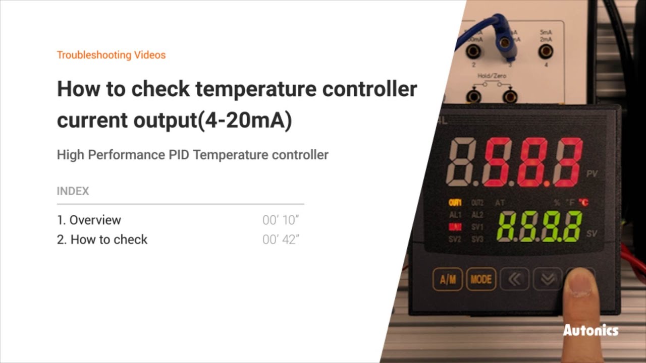 Autonics Tutorial : How to check temperature controller current output(4-20mA)