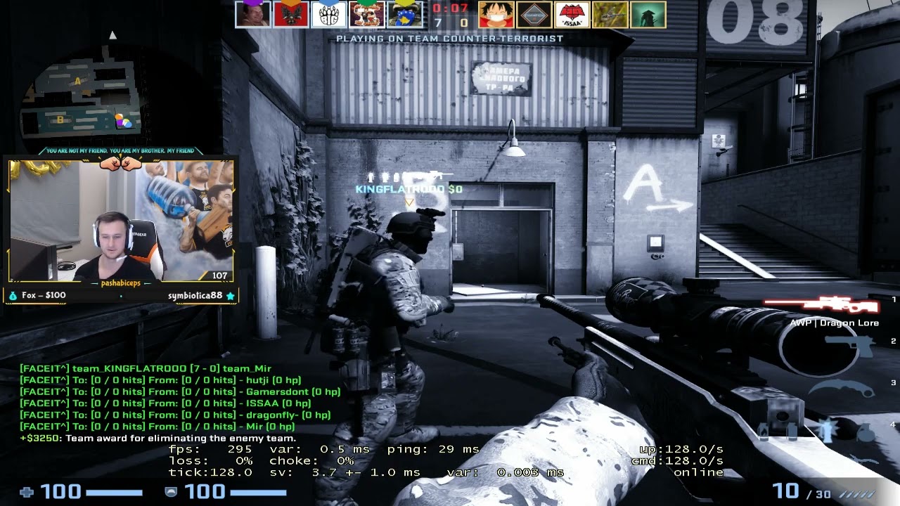 PashaBiceps CSGO Faceit part 15 (tabsen, lobanjica, issaa, mir)