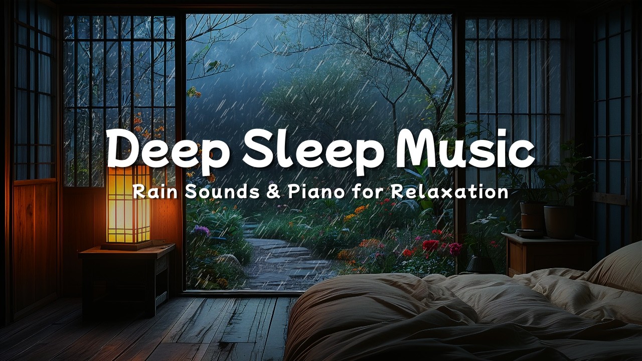 Fall Asleep Fast with Gentle Rain 🌙 Soft Piano Music for Deep Sleep and Better Night Rest