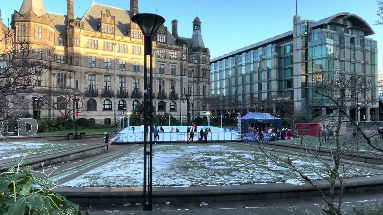 Peace gardens Sheffield city centre 