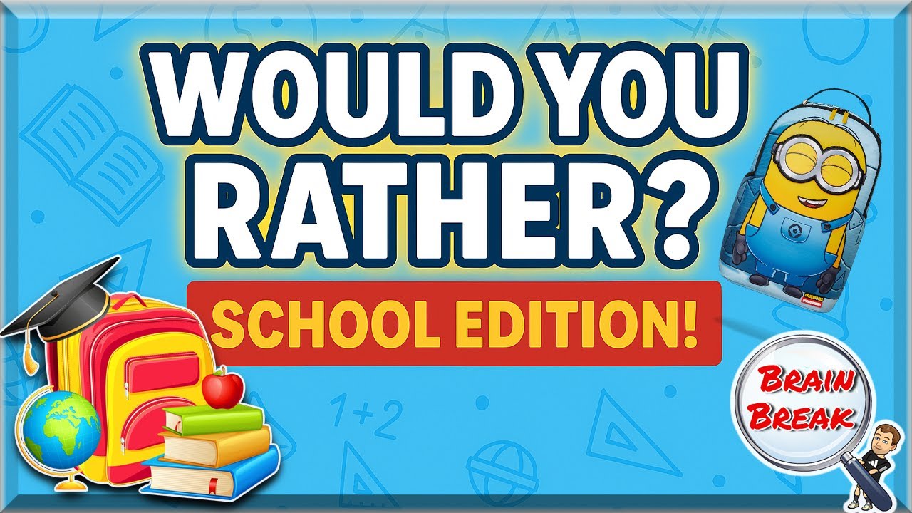 Would You Rather? School Edition! 🚌 Back to School 2025 🚌 Fun Fitness for Kids 🚌 GoNoodle