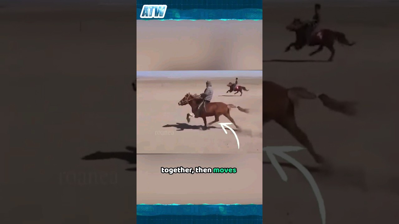 Unbelievable Horse Running Style Leaves Experts Stunned! 🐎