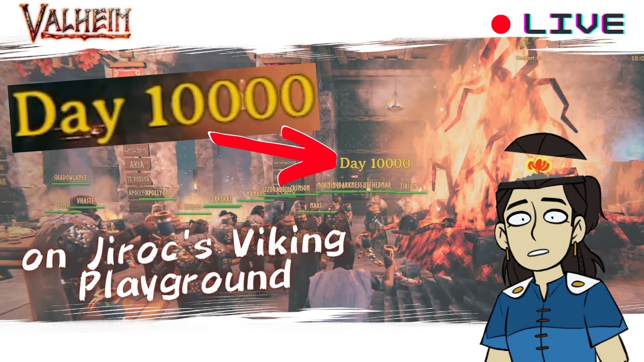 We spent 10,000 days in Valheim and here's how we celebrated