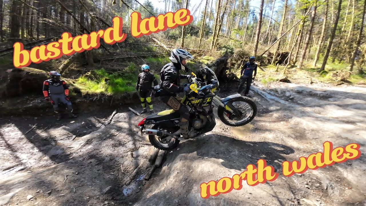 Bastard lane on adventure bikes welsh tet 2025