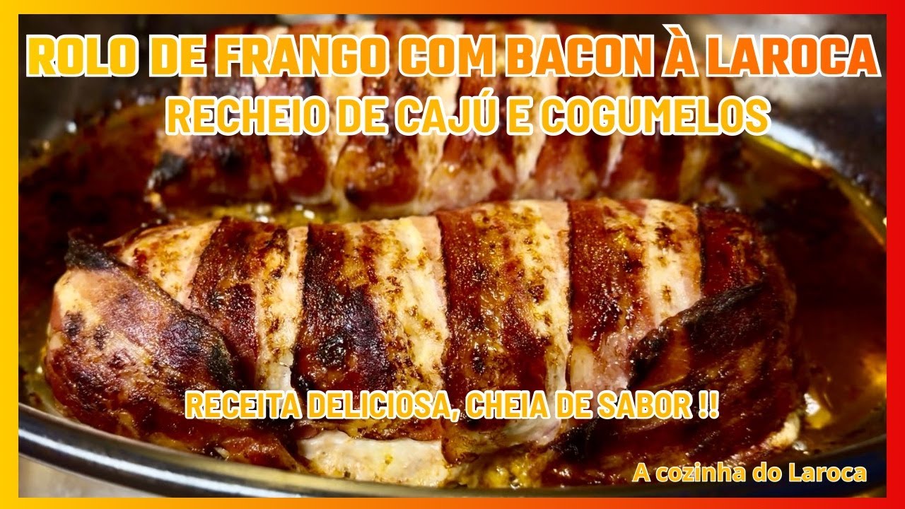 Este Rolo de frango e bacon delicioso vai Surpreender todos!! receita fácil