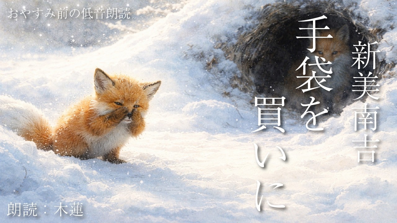 【低音朗読｜眠る前の文学】小川未明「手袋を買いに」｜木蓮の静かな朗読