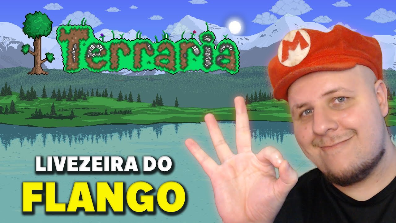 UM NOOB NO TERRARIA - LIVEZEIRA DO FLANGO