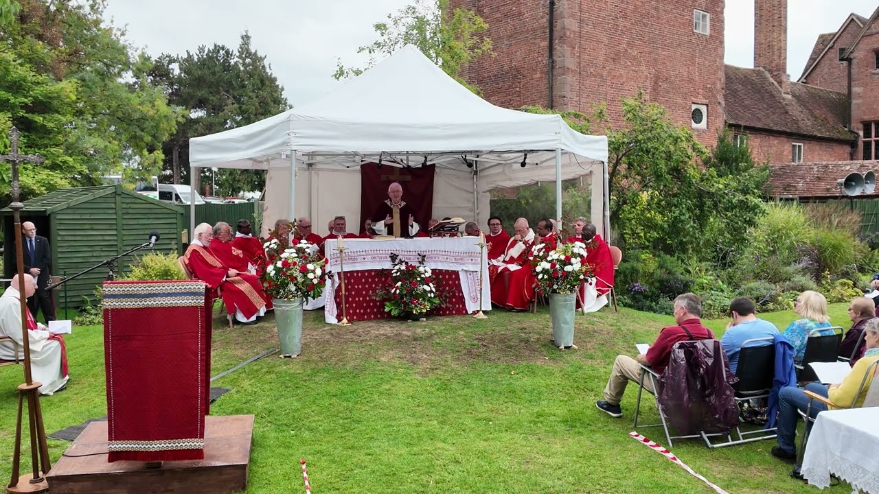 Mass recording at the 2025 Annual Diocesan Pilgrimage to Harvington Hall
