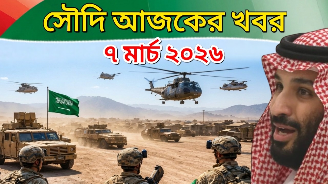 এইমাত্র সৌদি আরব থেকে বের করে দেয়া হচ্ছে মার্কিন ঘাটি! আজকের ৩ টি বড় খবর (৭ মার্চ ২০২৬)