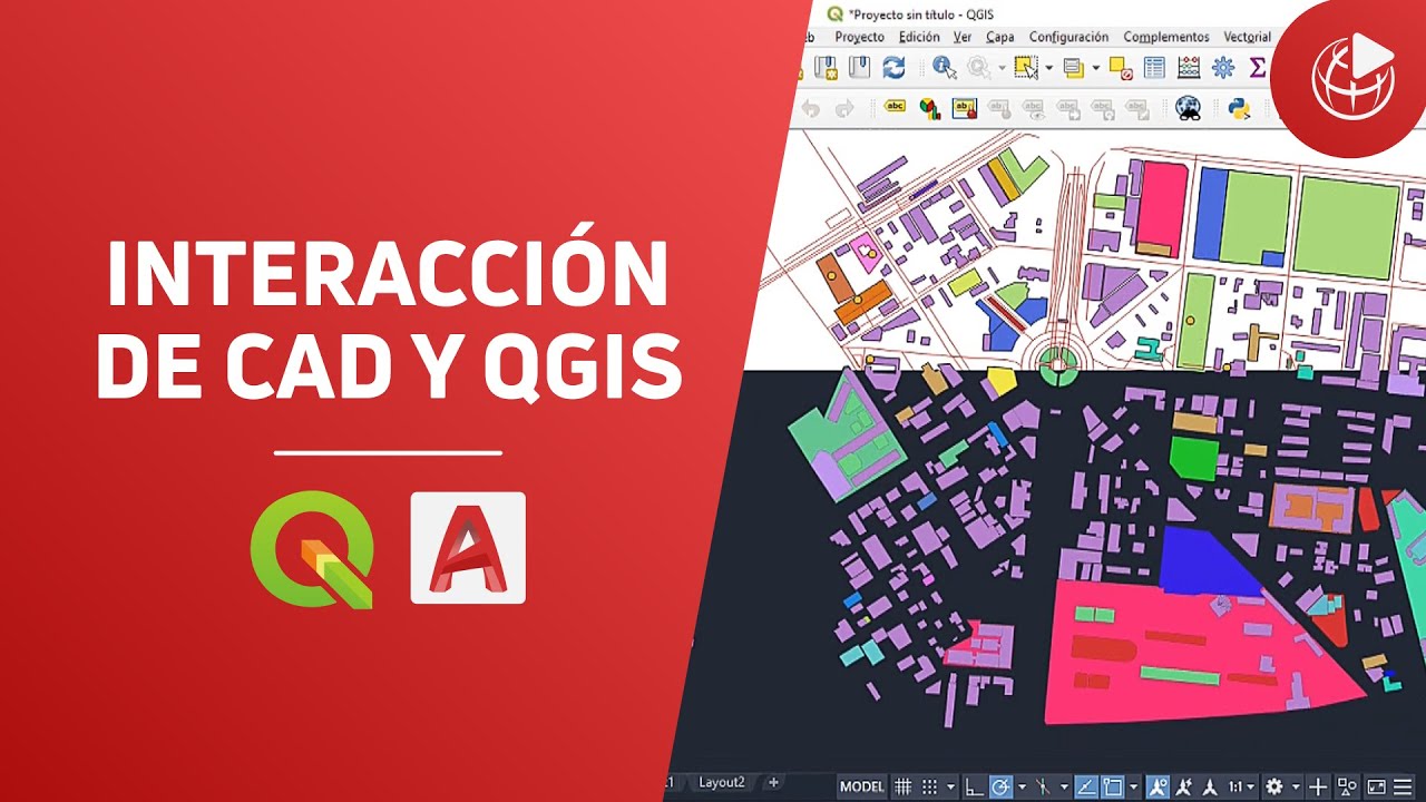 Interacción de CAD y QGIS