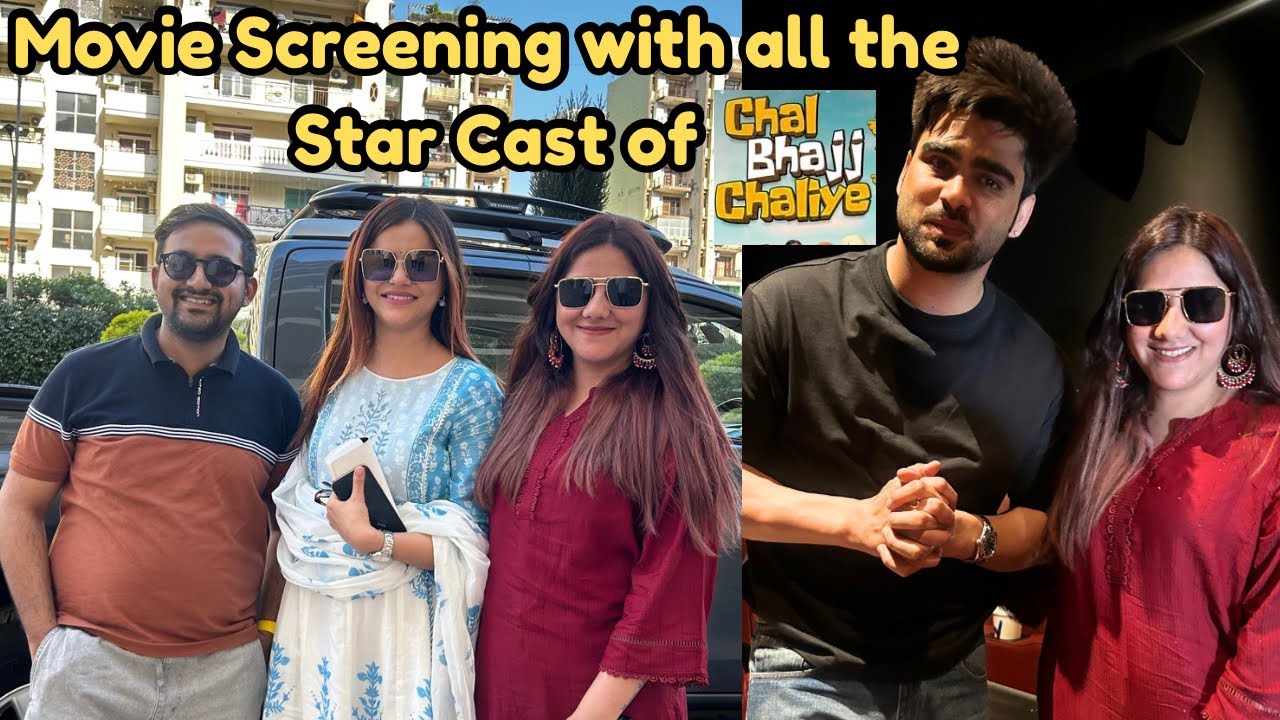 We are going for Screening of Rubina Di Movie Chal Bhajj Chaliye 😍