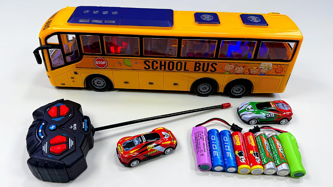 Unboxing RC Police sports car,remote control RC city bus, RCmissile launcher vehicle,Ev robot