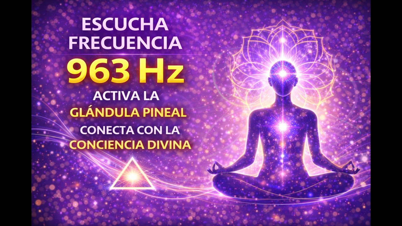 Escucha Esta Frecuencia 963 Hz ✨ Activa la Glándula Pineal y Conecta con la Conciencia Divina