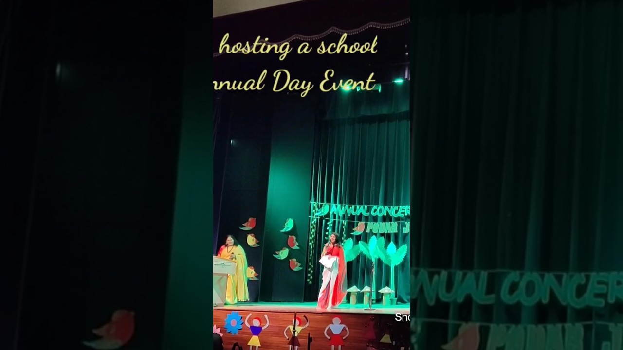 Anchoring for a school Annual Day Event