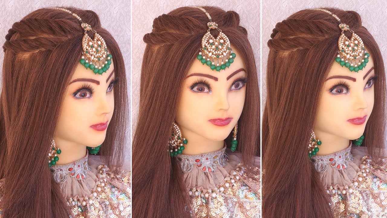 2 Front Twist hairstyles l Wedding Hairstyles Kashee's l Mehndi hairstyles l Engagement Bride Look
