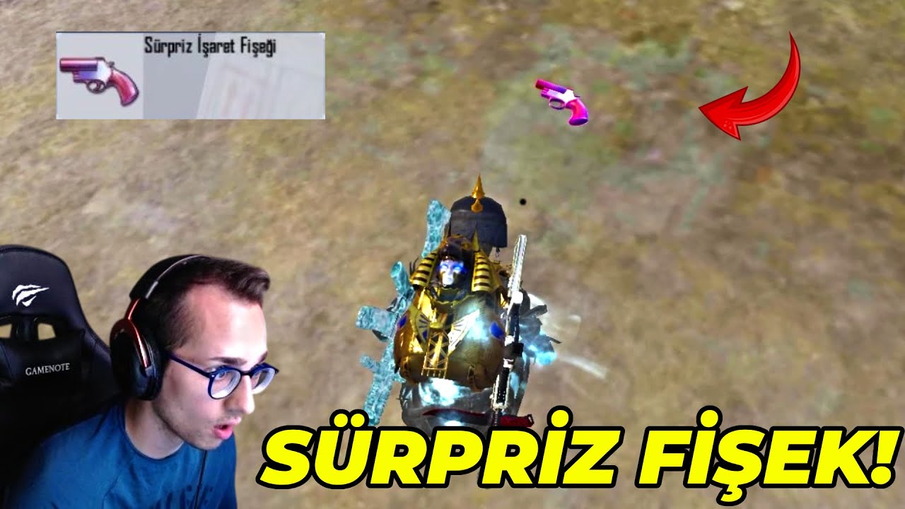SÜRPRİZ İŞARET FİŞEĞİ ATTIM! (RANK) PUBG MOBILE