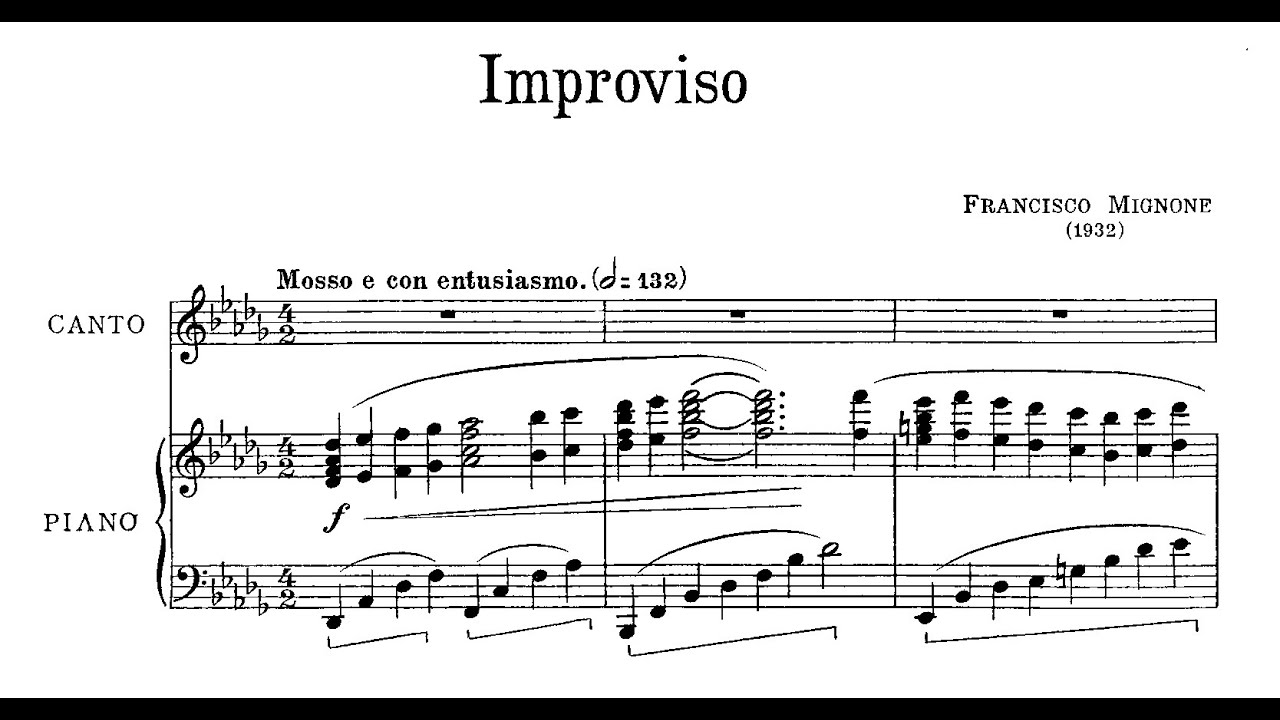 Francisco Mignone - Improviso (Gl&oacute;ria Queiroz, mezzo-soprano; Francisco Mignone, piano)