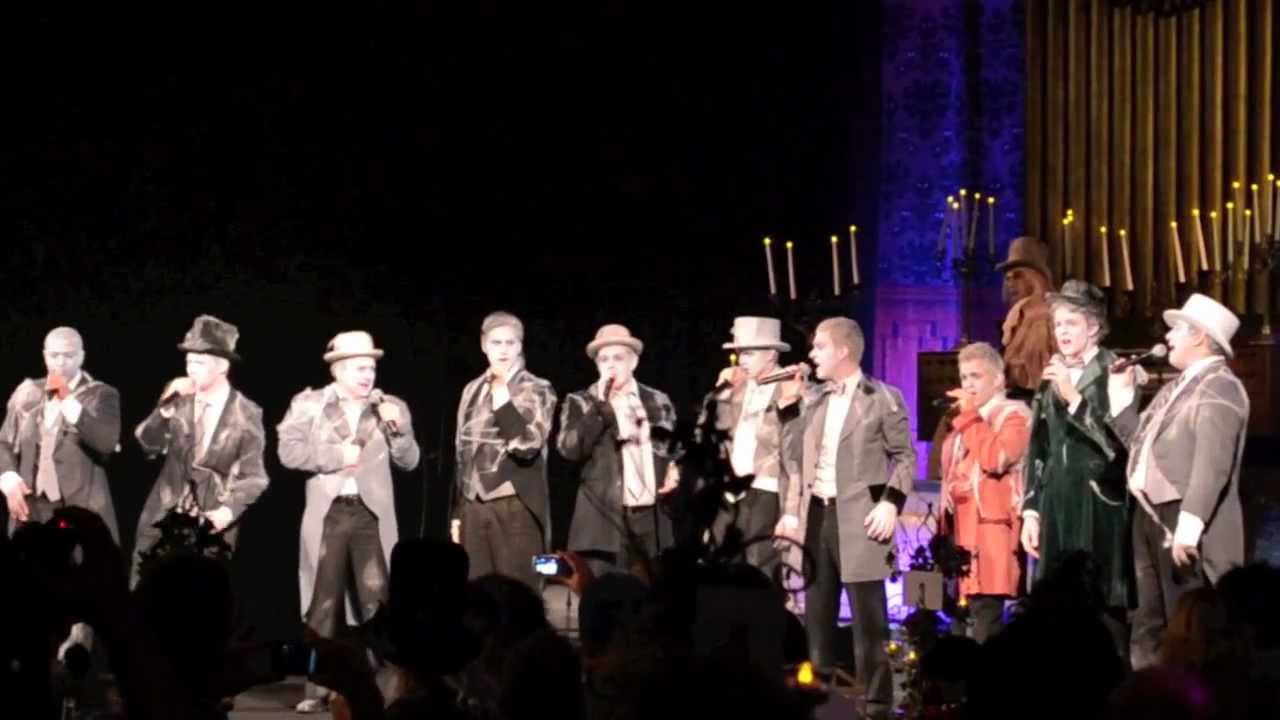 Haunted Mansion Cemetery Singers perform Grim Grinning Ghosts at Room for 1 More event