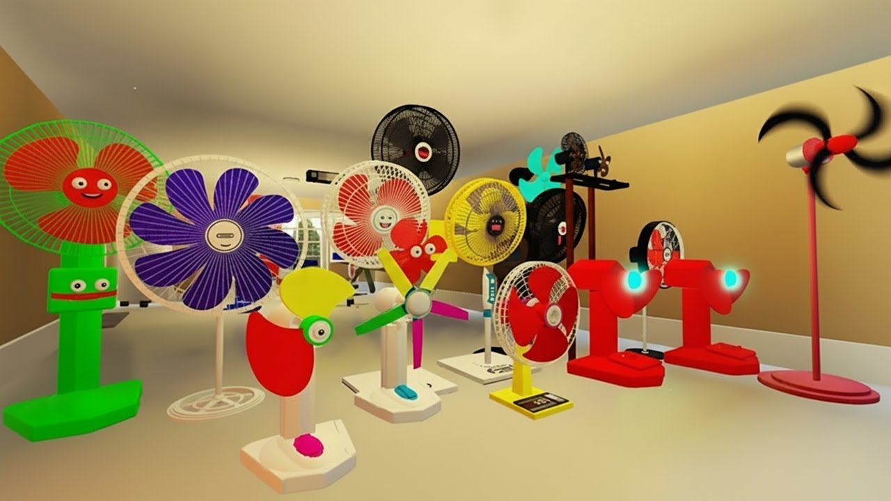 COLORFUL FAN COLLECTION! 🤩 | Coleção de VENTILADORES Coloridos e Bagunceiros
