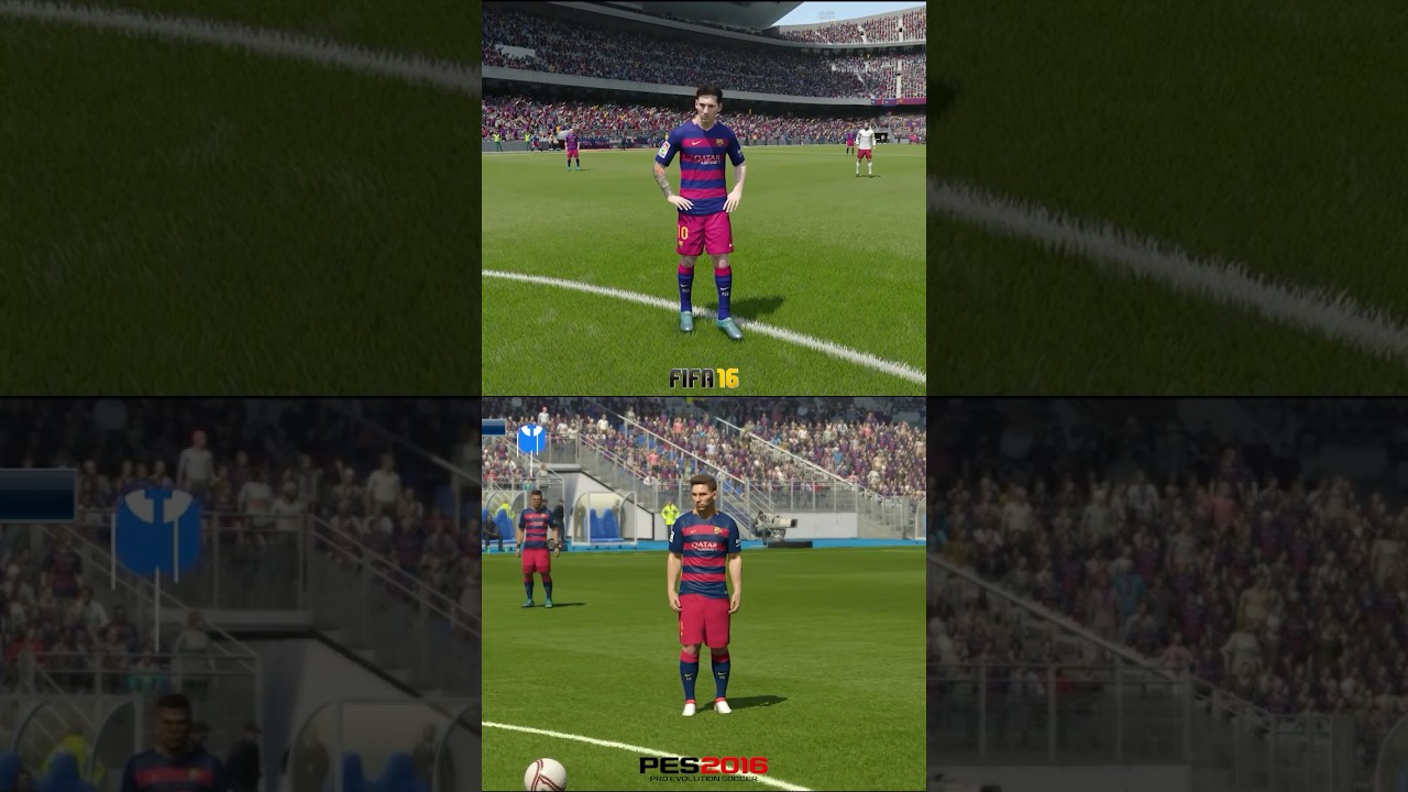 Lionel Messi FIFA 16 vs PES 2016 PlayStation 4#fifa16 #messi #pes2016 #ps4