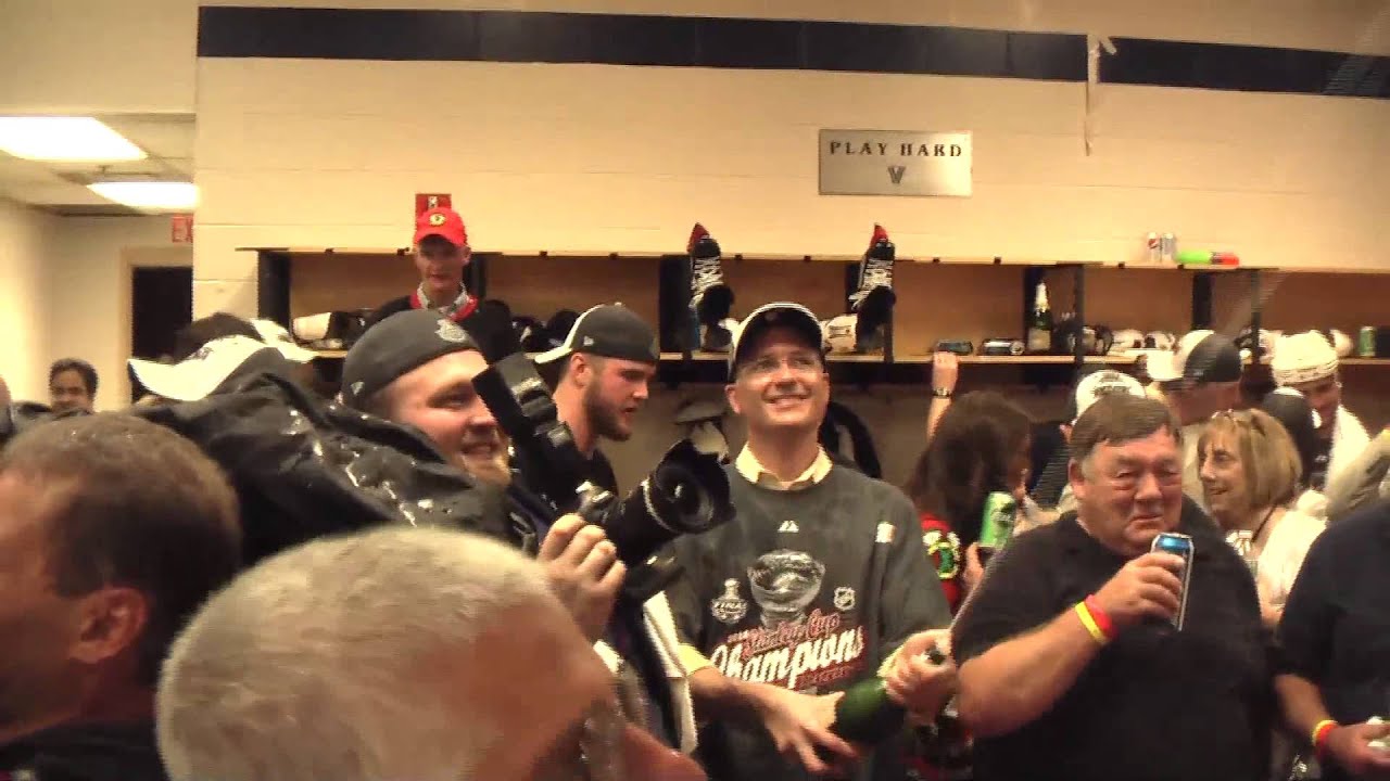 Chicago Blackhawks celebrate 2010 Stanley Cup Championship