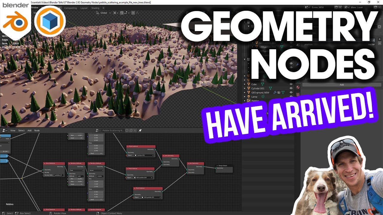 Blender 2.92 BEST FEATURE? Getting Started with GEOMETRY NODES in Blender