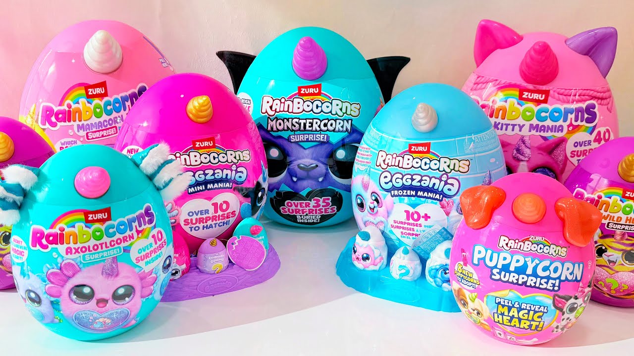 40+ Minutes ASMR Zuru Rainbocorns Surprise Toy Oddly Satisfying Unboxing