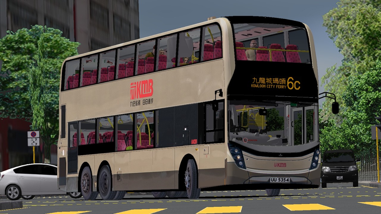 【玩冷氣車手 | 大電視zf飛𨋢】OMSI 2 KMB 6C 美孚→九龍城碼頭