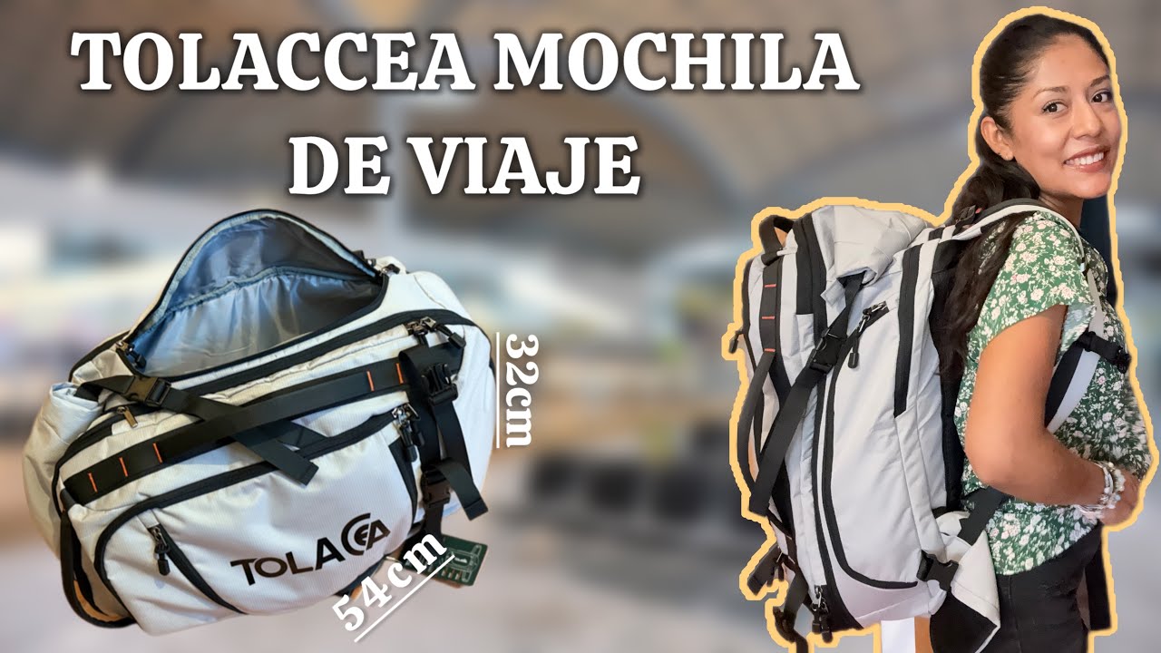 LA MEJOR MOCHILA PARA VIAJAR EN AVION   ✈️| TOLACCEA travel laptop  Backpack REVIEW  🎒 💻  @TOLACCEA 