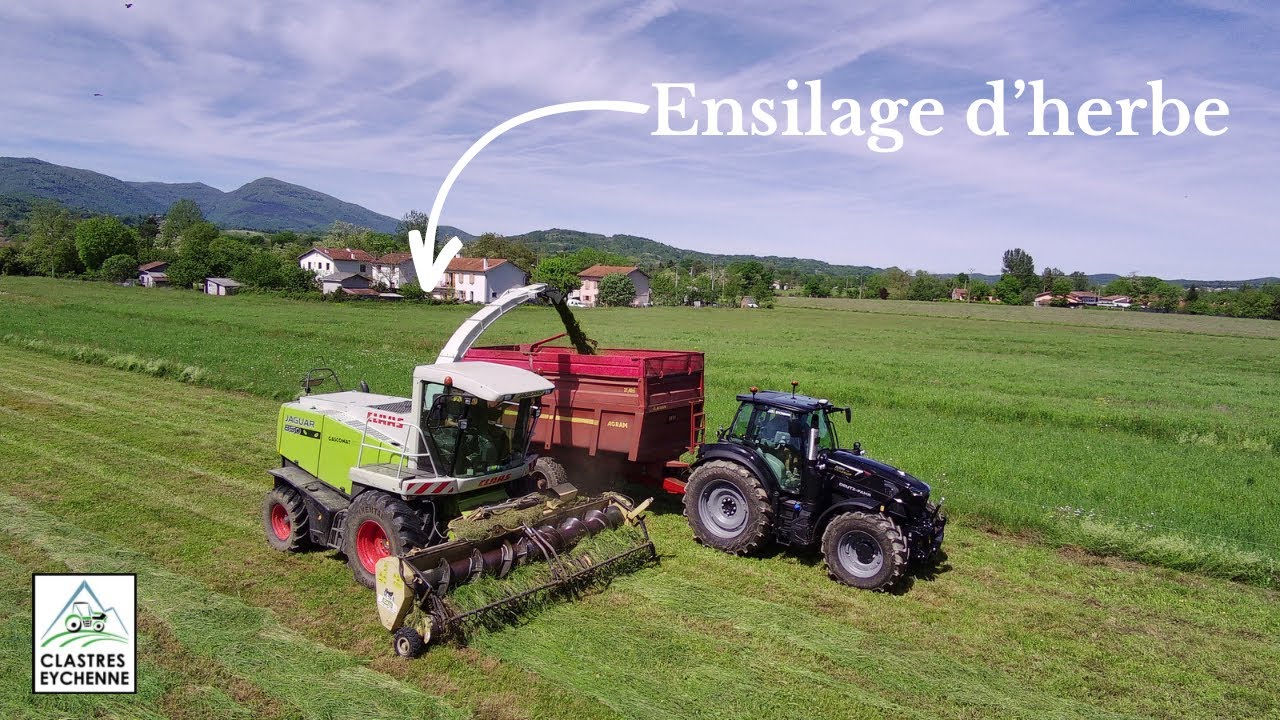FAUCHAGE ET ENSILAGE D’HERBE 2023 avec une JAGUAR 850 / DEUTZ FAHR warrior / FENDT 313 one / CLAAS