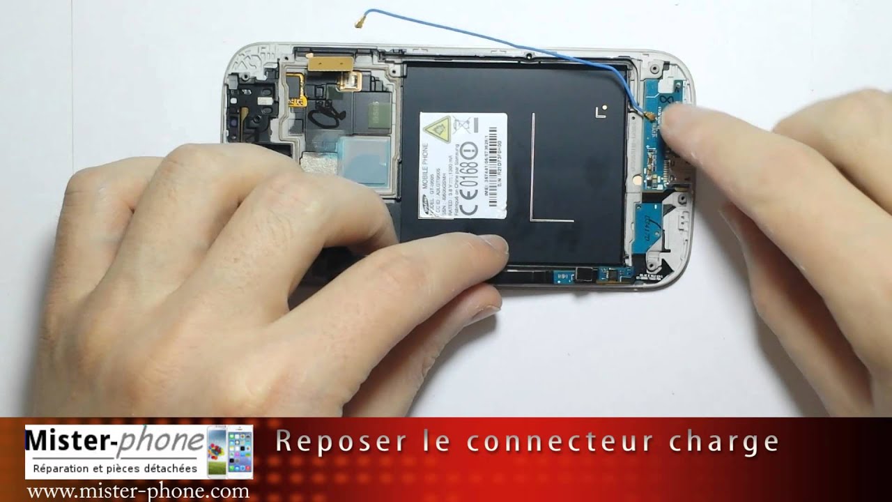 Samsung Galaxy S4 changer ecran LCD vitre tactile chassis Tutoriel HD 1080p i9505 i9506