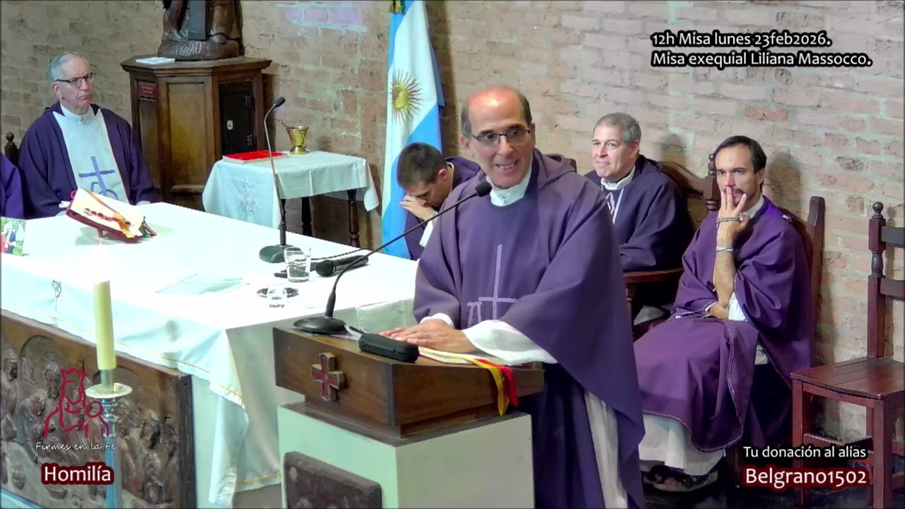 Homilía Misa exequial Lili Massocco de Labonia 23feb2026 @larabidaparroquia