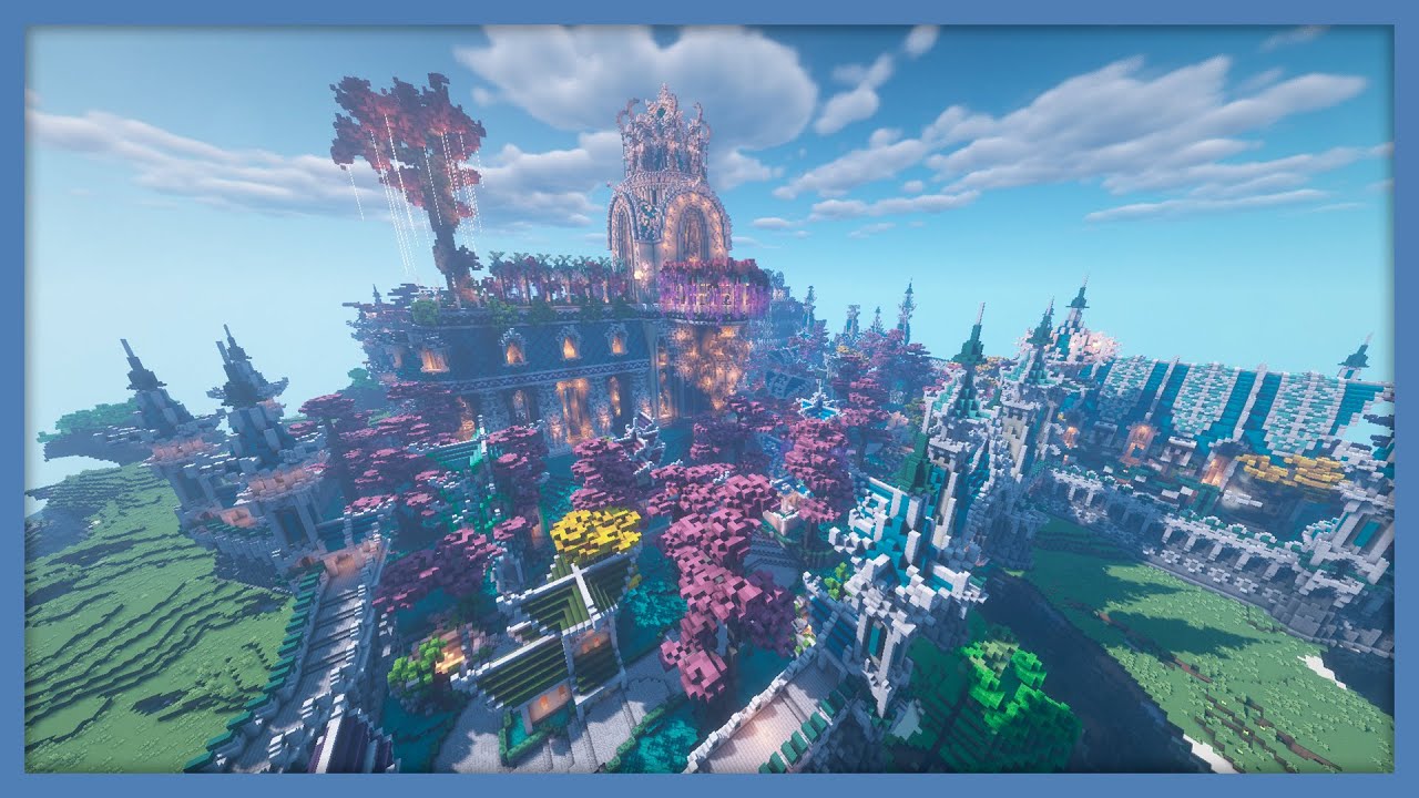 Minecraft Timelapse | Elven city - Spawnchunks [4K 60fps]