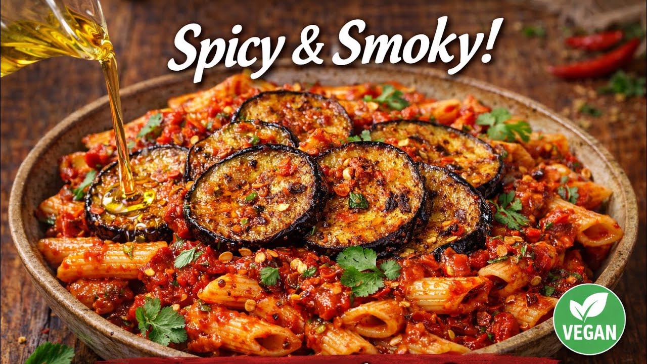 🥇 Spicy Lebanese Eggplant Pasta Everyone Loves