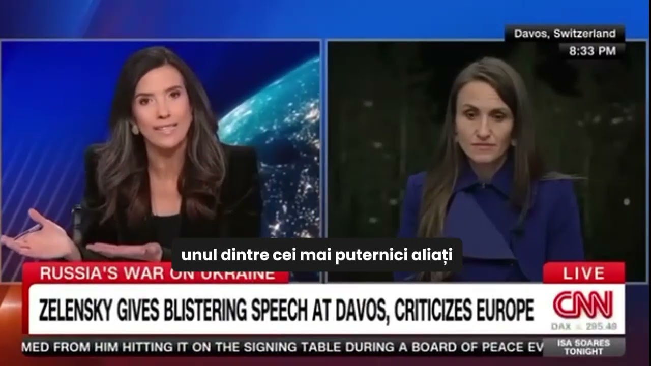 Intervenția ministrului Oana Țoiu la Davos, la CNN International, în emisiunea ”Down the line”