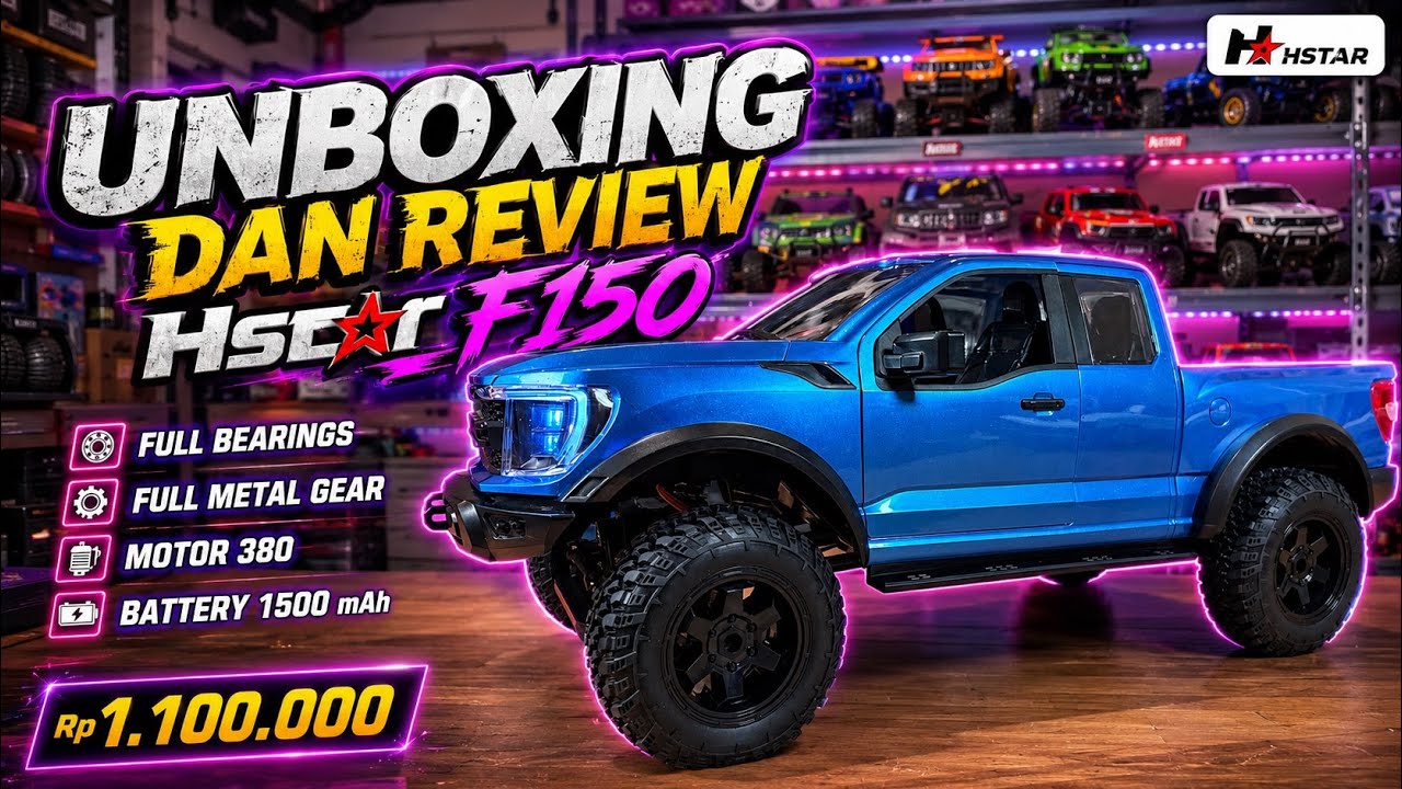 RC FORD F150 RAPTOR 1:12 - UNBOXING DAN REVIEW HSTAR F150 R12-01Q
