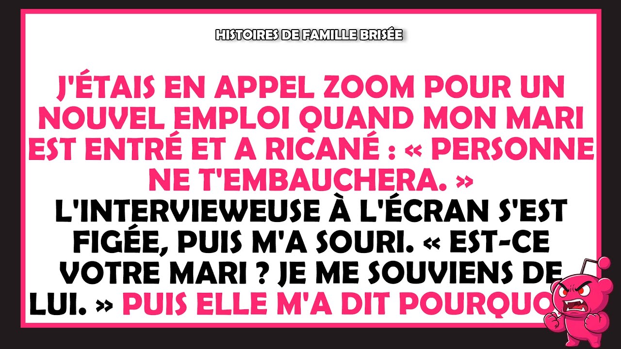 Pendant mon entretien, mon mari s'est moqué de moi — l’intervieweuse l’a vu et a révélé son secret.